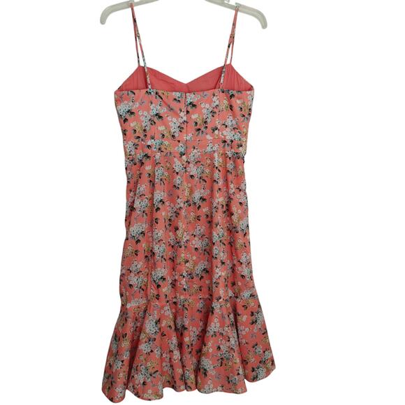 J Crew Liberty Fabric Ruffle Hem Midi Dress Size 4 Josephine Floral Print - Picture 7 of 15